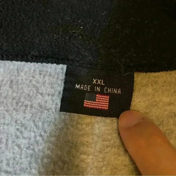 VGT Y2K USA Olympics Beijing 2008 Zip-up Front Fleece Jacket Made in USA XXL - Picture 7 of 11